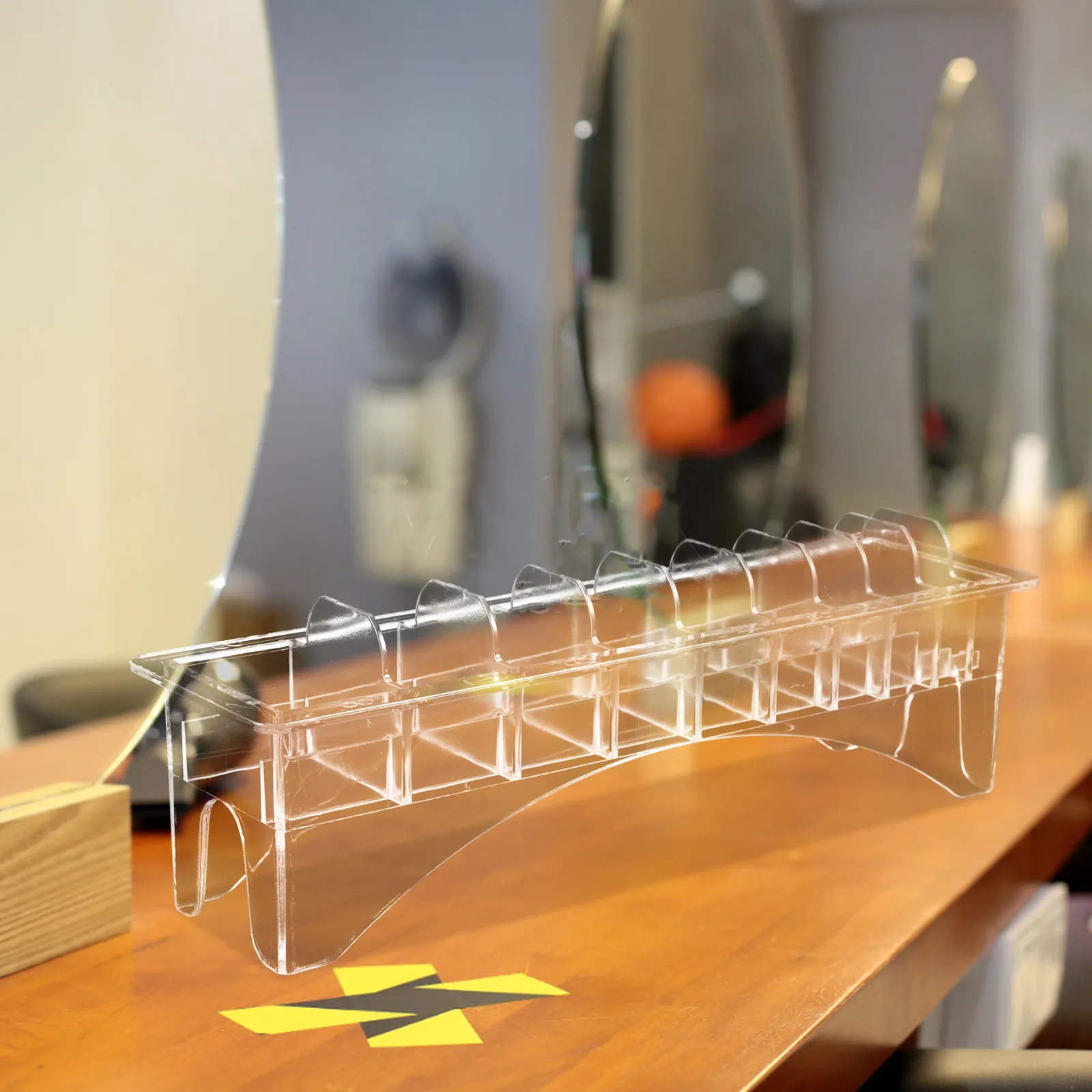 

Hair Clipper Comb Organizer Rectangular Display Case Keeps Combs Securely in Place Easy Access Storage for All Barbers Clipper