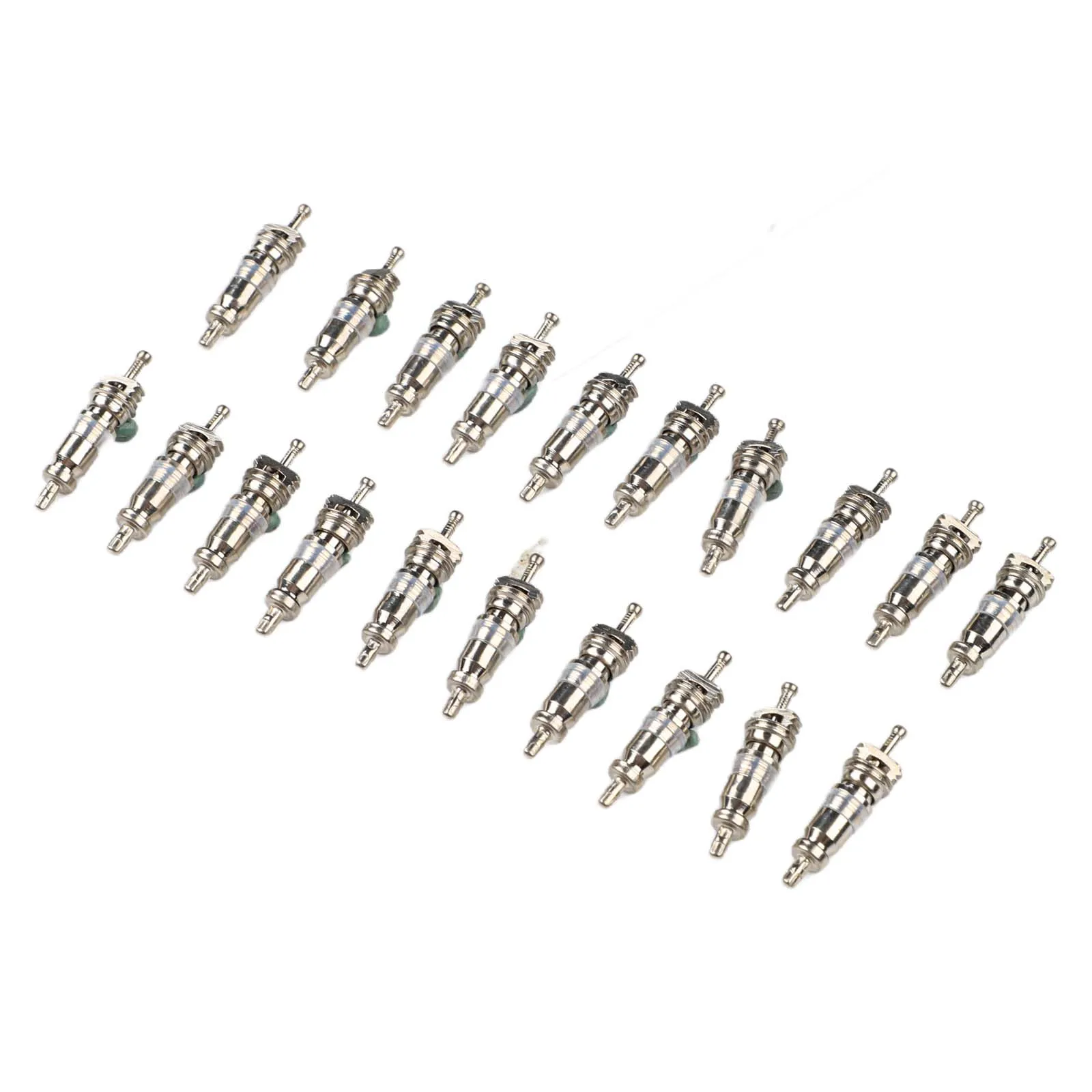 HVAC Vacuum Rated Valve Core Tool Including Double Head Installer Remover and Brass Adapters for R22 for r12 R407c R410a R404a