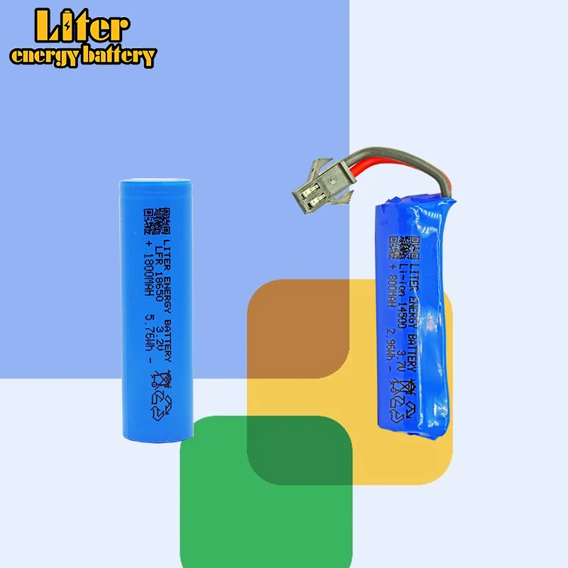 18650-1800mah 3.2V ,14500-800mah 4.2V Polymer lithium battery, electric toy flashlight, small-sized digital universal