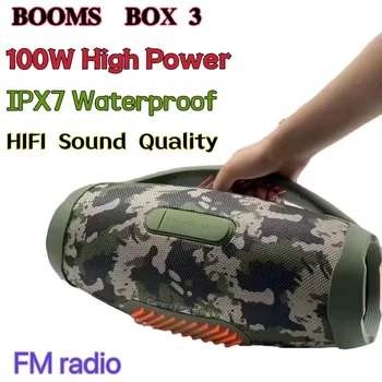 Caixa De som 100W High Power Bluetooth Speakers Portable Outdoor Subwoofer 3D Stereo Surround Sound Column Music Center Boombox Caixa De som 100W High Power Bluetooth Speakers Portable Outdoor Subwoofer 3D Stereo Surround Sound Column Music Center Boombox