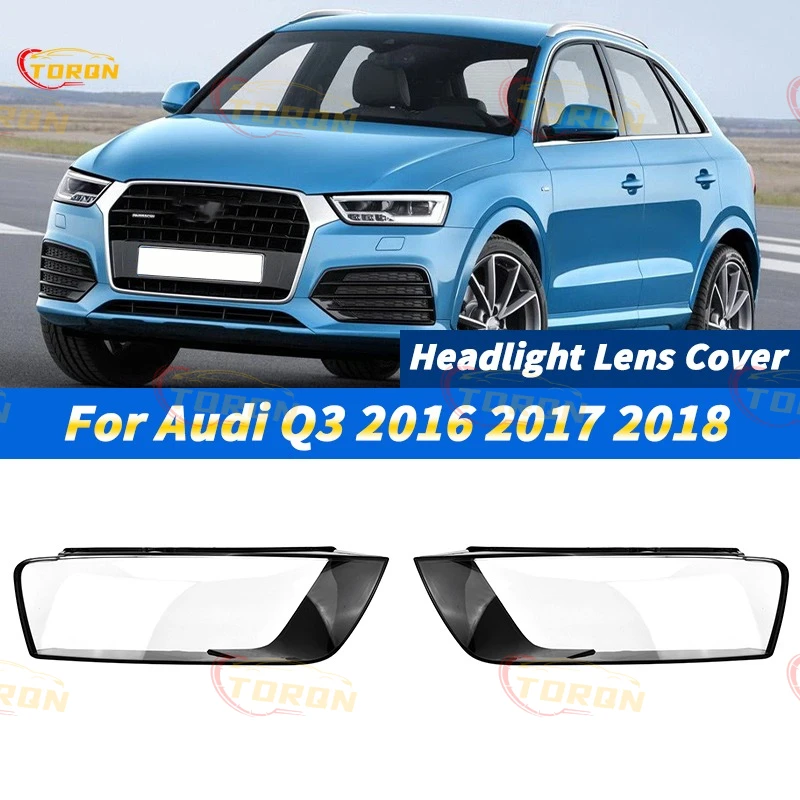

For Audi Q3 2016 2017 2018 Car Headlight Cover cap Headlamp Shade Head Lamp headlight lamp cover car accessories automobil