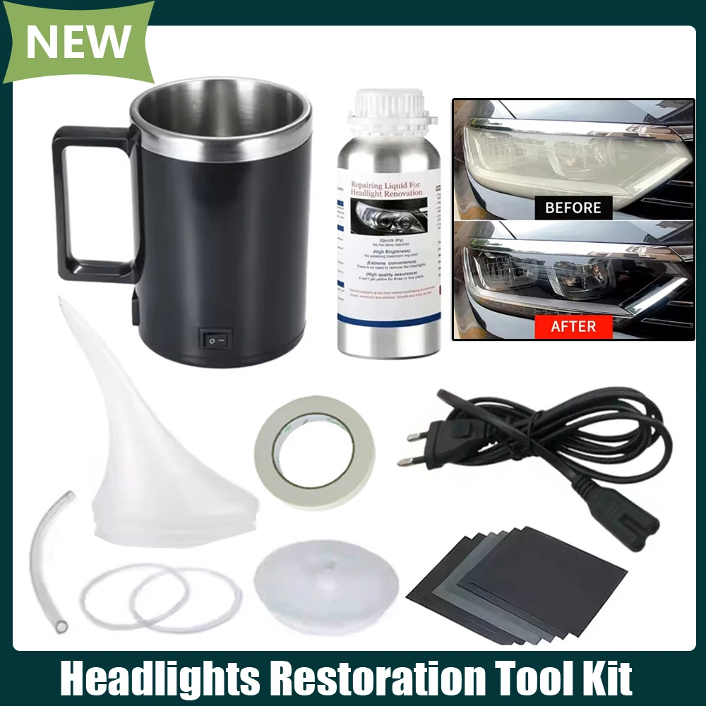 50ml/100ml/200ml Headlight Cleaning Renovated Car Headlight Renovation Kit Polishing Car Lamps Kettle For Headlight Lamps