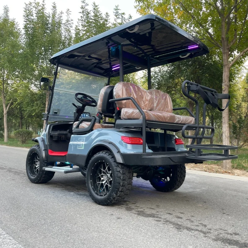 

Электрический гольф-кар Long Endurance Club с литиевыми аккумуляторами, внедорожными шинами, складным ветровым стеклом, энергосбережением и снижением выбросов