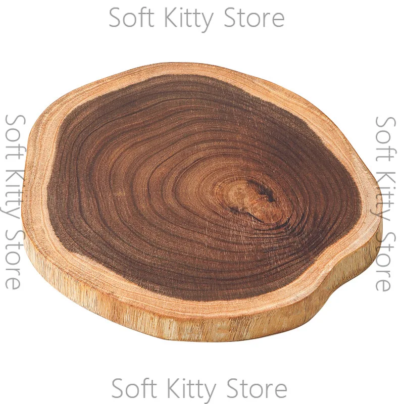 Original cut whole wood cutting board Log cut vegetable cutting board Irregular shape