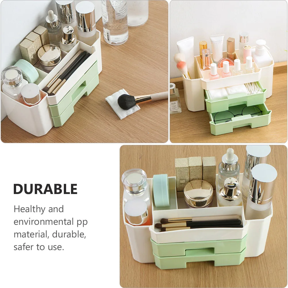 

Drawer Jewelry Box Large Capacity Neat Storage Anti Skid Bottom Creative Design Organizer Case Showcase PP Material