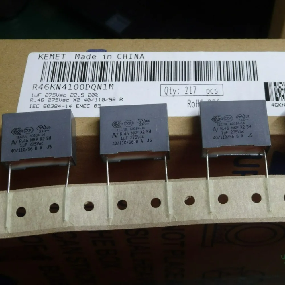 5pcs/lot AV R46 MKP 1.0uf 275VAC 1uf 1u0 105 M brand new 22mm film capacitor R46KN4100DQN1M