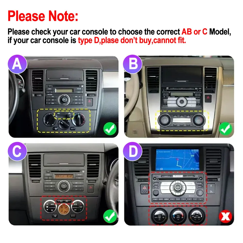 Android 14 For Nissan Tiida C11 2004-2013 9.7