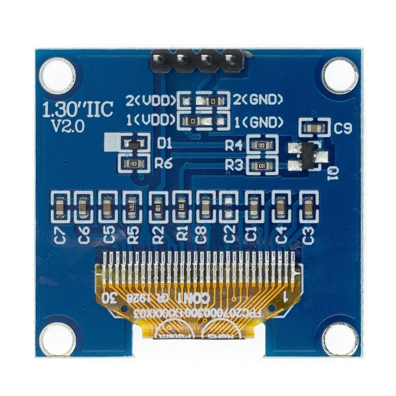 

0.96-inch OLED display module white blue driver chip SH1106 128X64 0.96-inch LCD LED IIC I2C communication