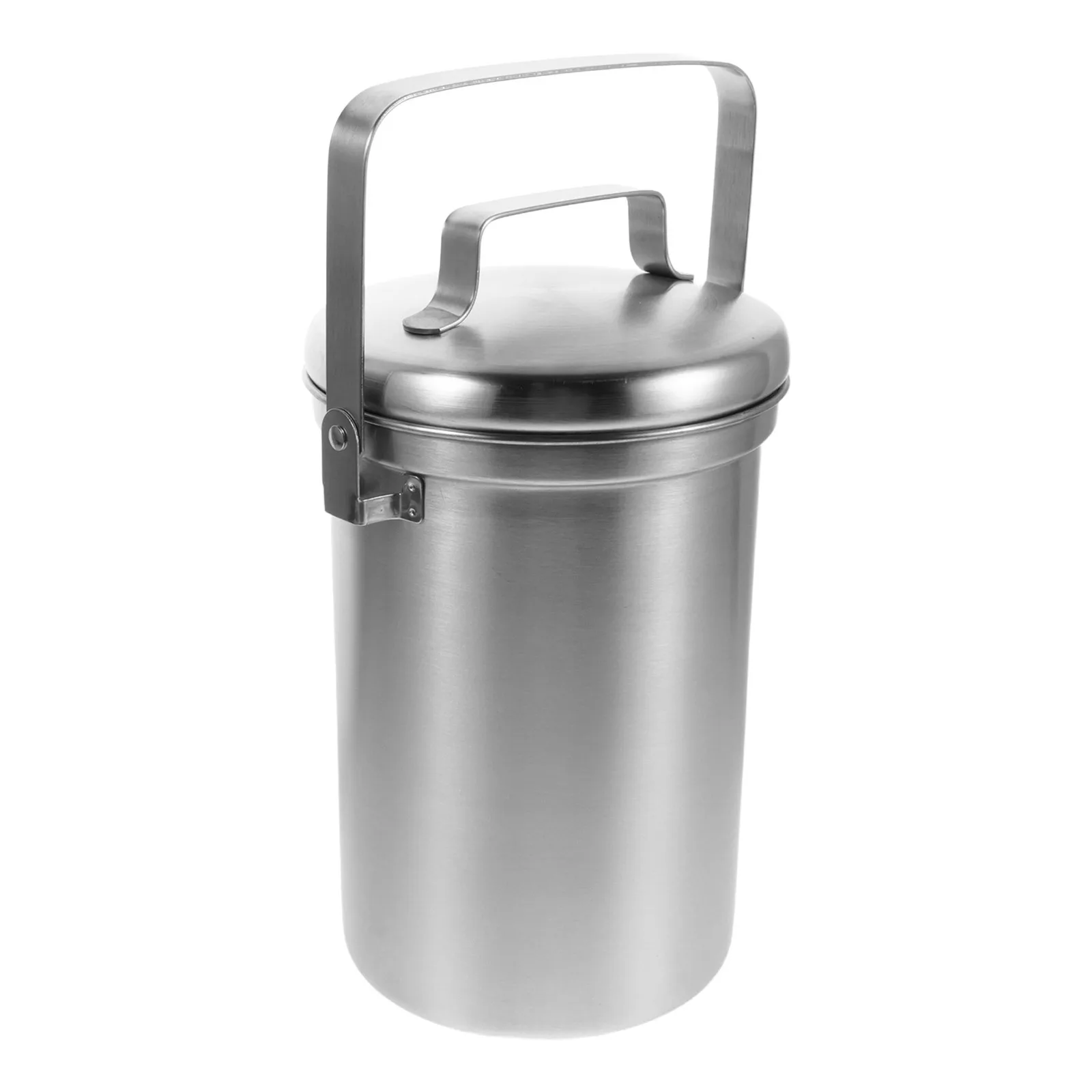 

3л настольный контейнер для компоста из нержавеющей стали, кухонный контейнер для пищевых отходов, ведро для компости в помещении, металлический мусорный бак для столешницы