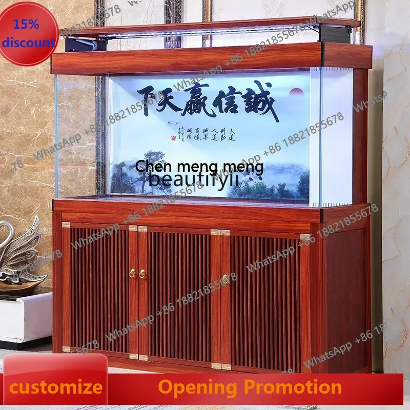 

SS 7304new style Large Rain Shower Dry Wet Separation Bottom Filter Super White Glass Dragon Fish Tank Replacement-Free Aquarium