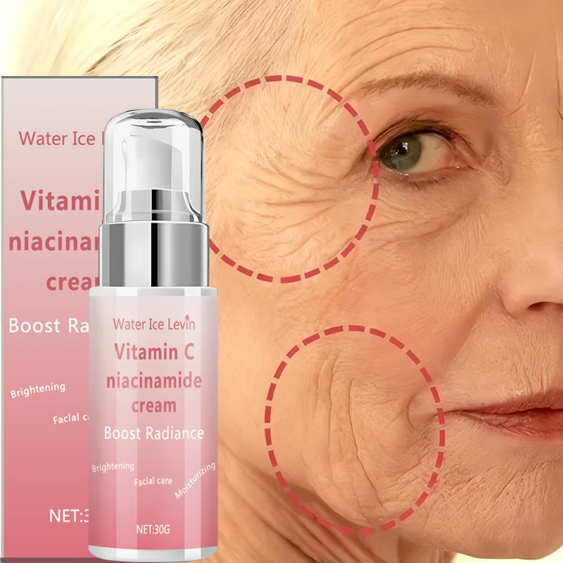 Vitamin C & Niacinamide Cream: Boosts Radiance, Brightens/Moisturizes, Daily Use for Smooth, Radiantly Healthy Skin
