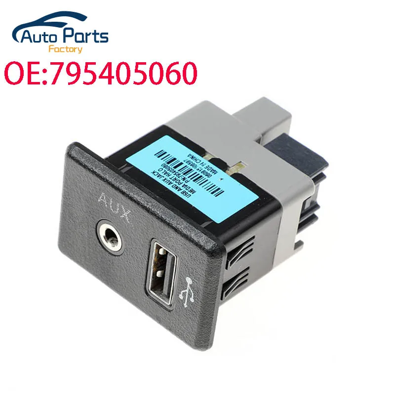 Novo conjunto de tomada USB e AUX para carro, para Nissan Versa Note Sentra 795405060