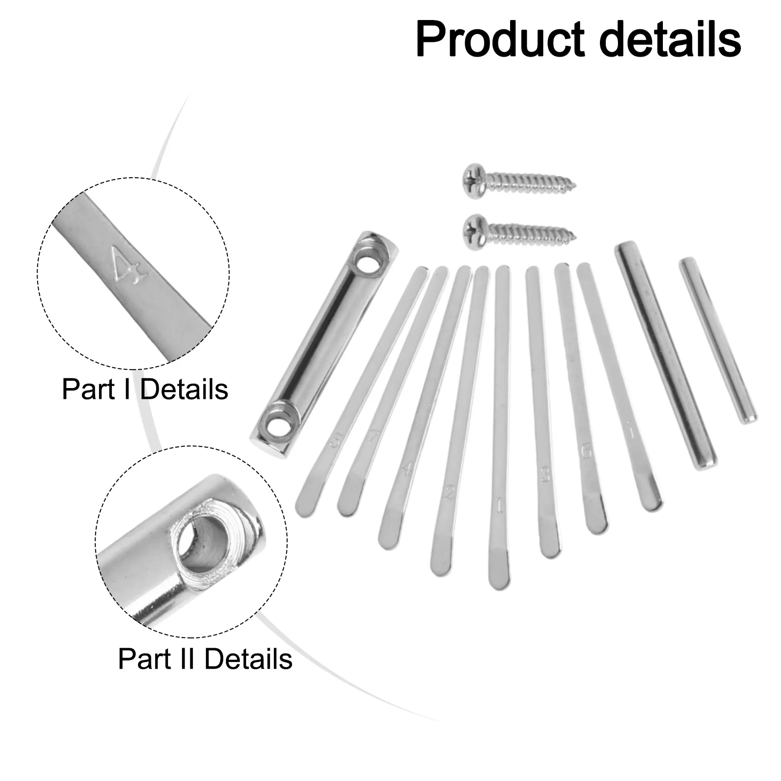 DIY Kalimba Replacement Parts DIY Kalimba Parts Kalimba With Two Thumbs 8-tone Convenient Easy Assembly Engraving