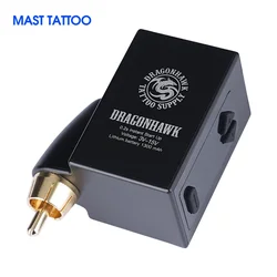 Mástil de tatuaje recargable LCD RCA/DC Mini fuente de alimentación de batería inalámbrica máquina de pluma de tatuaje maquillaje suministros permanentes Accesorios