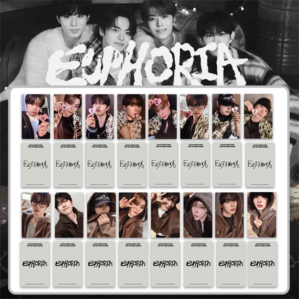 

Набор из 8 фотокарточек KPOP ALPHA DRIVE ONE EUPHORIA (ALD1) с участниками: Сангван, Джунсё, Ли Лео, Аньсинь. Открытки для фанатов.
