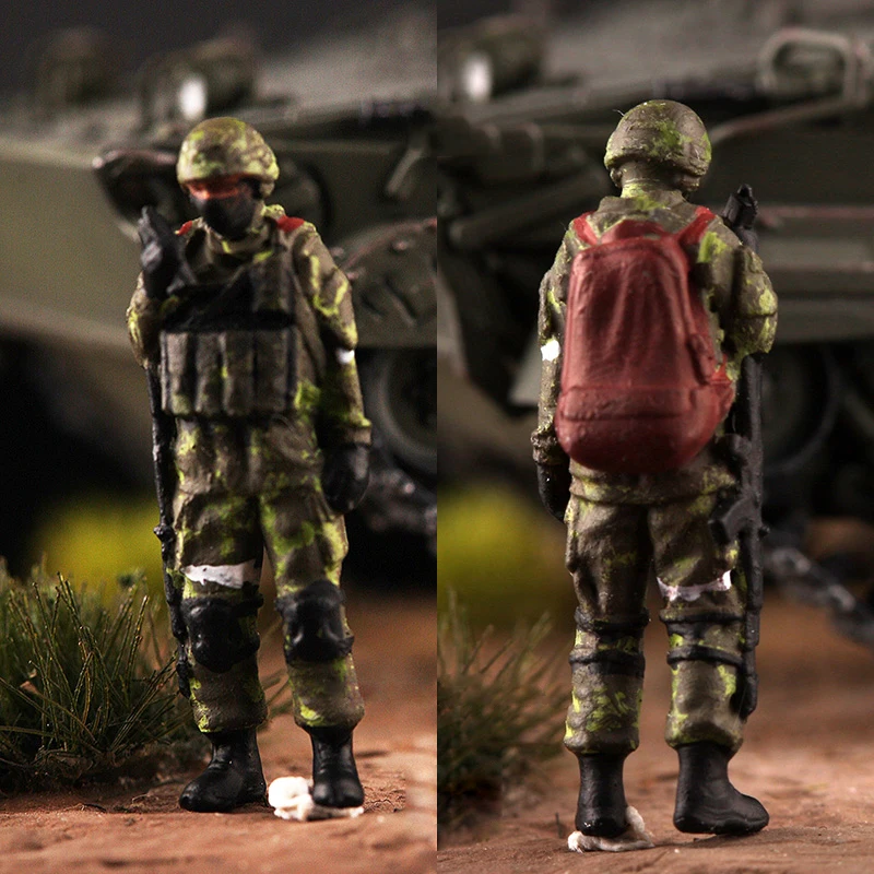 1/72 Bilancia Modello Esercito Russo Rosso Zainetto Comandante 1 pz Soldato Action Figure Giocattoli Scena FAI DA TE Accessorio Bambole Collezione Regali