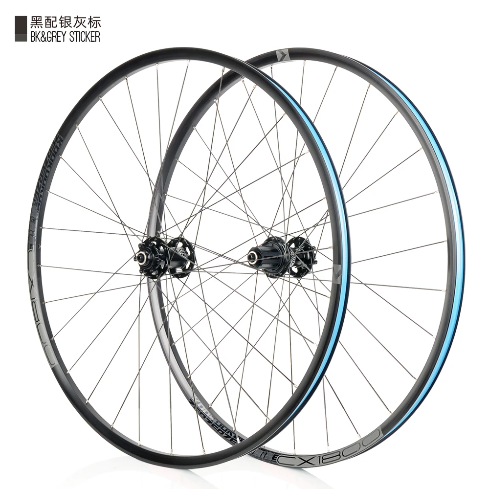 KOOZER CX1800 Gravel Off Road Bicycle Wheel 700C Disc Brake 28Hole F2/R4 Bearing 72 Click System High Performance Aluminum Wheel