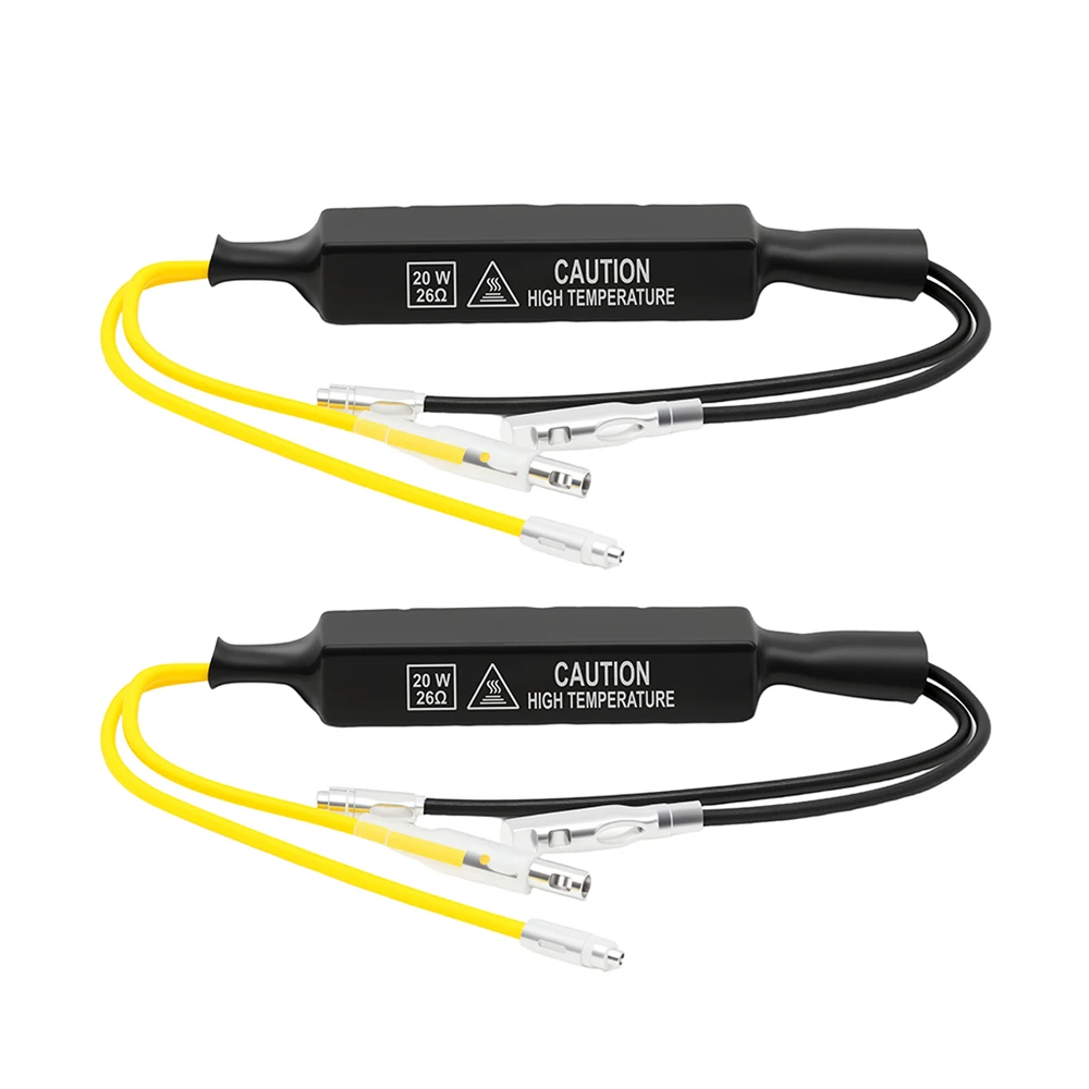 مؤشر تحميل المقاوم 12 فولت 20 واط حل خطأ الوامض 26 أوم LED بدوره أضواء الإشارة خطأ فك دراجة نارية المتعري #3