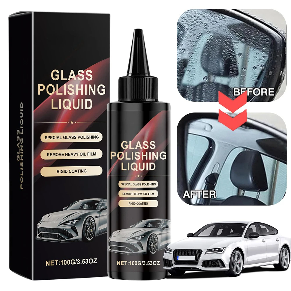 100 مللي زجاج تلميع السائل زجاج السيارة مزيل فيلم الزيت عامل تنظيف زجاج السيارة للزجاج الأمامي للسيارات