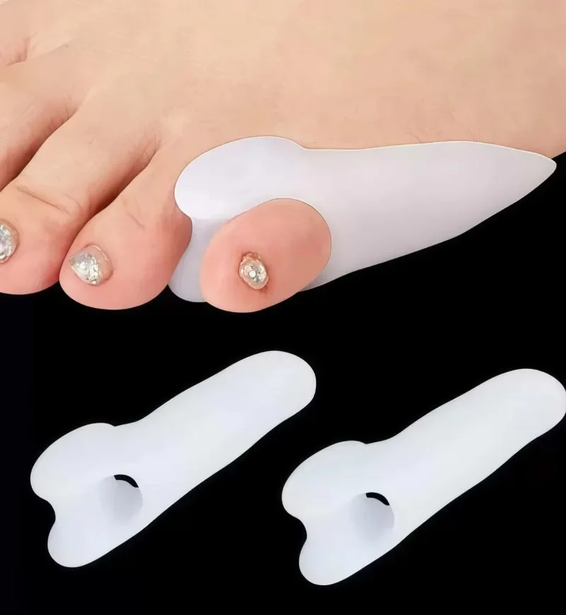 Small Toe Cushion Protectors, Anti-overlapping Toe Pads, Replaceable Foot Pads for Men Women Home & Night Use