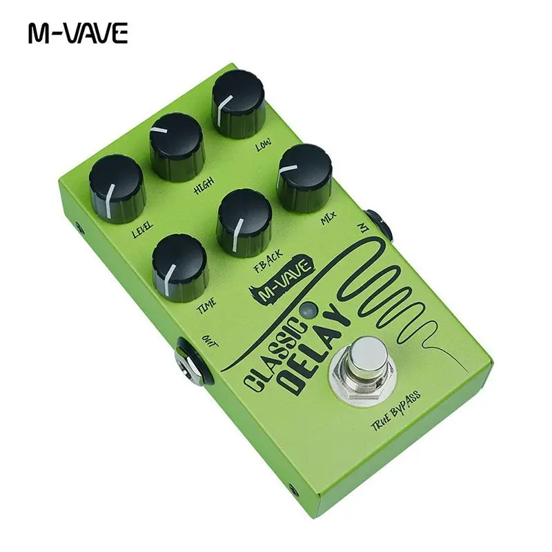 In-Stock M-Vave Classic Delay Guitar Effect Pedal, 600ms Delay Time True Bypass For Electric Guitar & Bass Pedalboard view 4