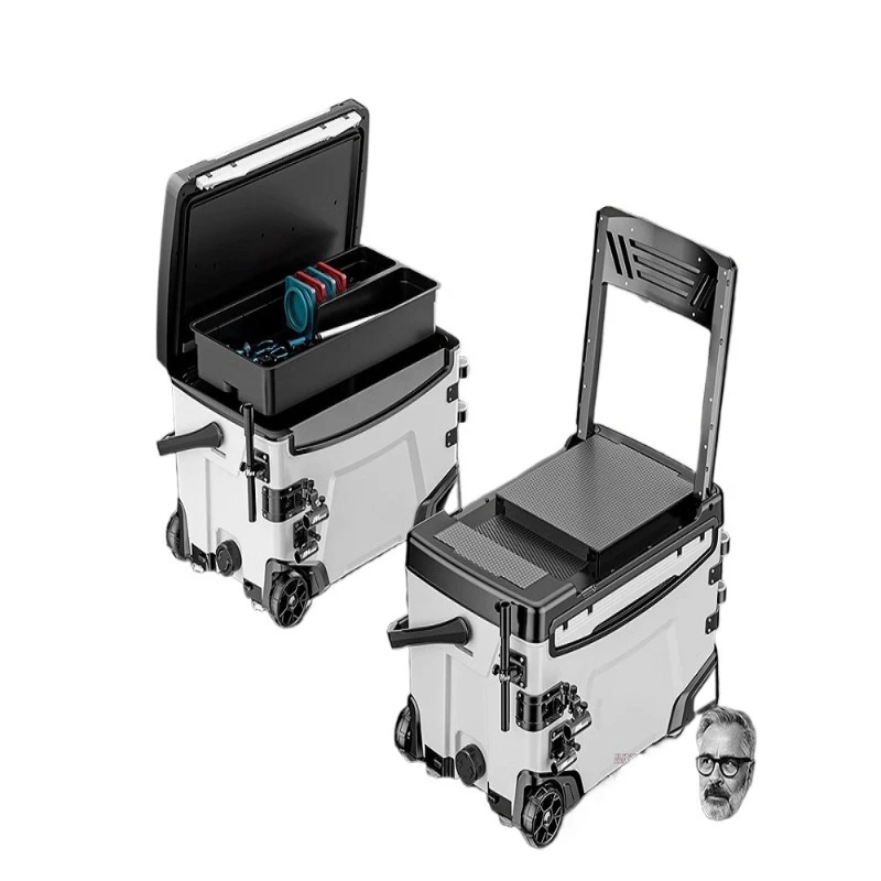 

Fishing box full set of multi-functional Taiwan with wheel ultra-light fish bucket fishing