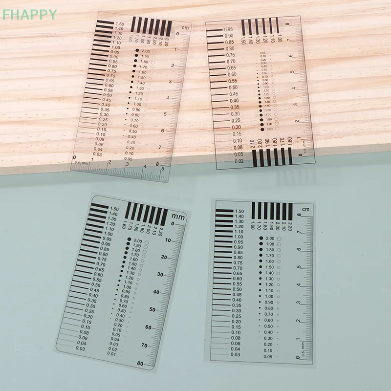 Measuring Pass Badge Gauge Stain Card Point Gauge Wire Gauge Transparent Film Ruler Welding Gage Stain Crack Contrast Ruler