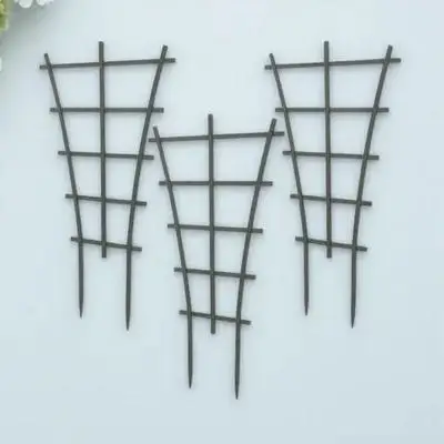 

3pcs Plastic Climbing Trellis Vine Support Rack for Garden Plants Flowers Green Gardening Plant Cage Stand