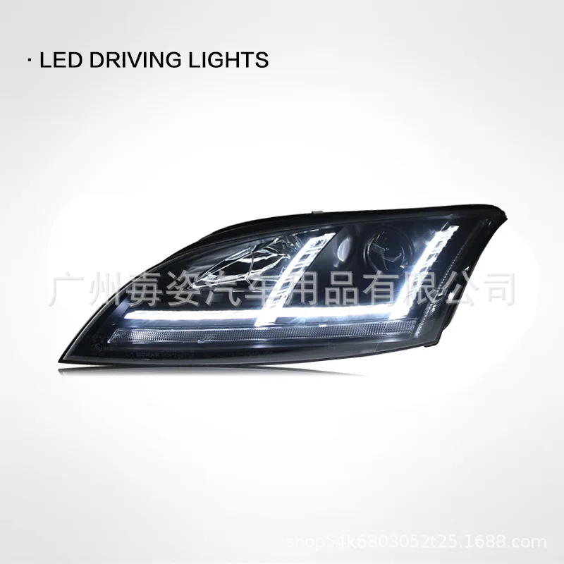 Suitable for 06-14 TT headlight assembly modified LED daytime running light turn signal double lens xenon lamp