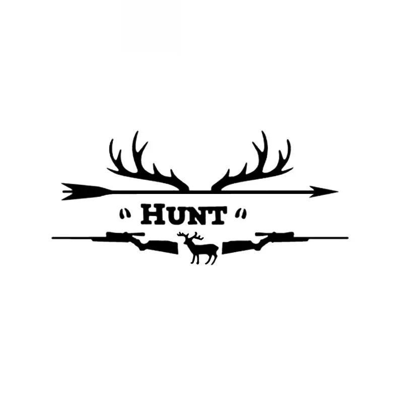 

Car Stickers Mysterious Archery Hunting Deer Sports Fitness Decoration Car Stickers PVC Decals Creative Black/white,17cm*8cm