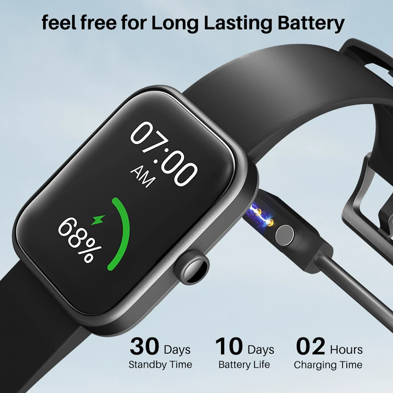 Refurbished TOZO S2 Smartwatch Waterproof 5ATM Smart Watch Alexa Built-in Fitness Tracker Swim Sport Watch for Android IOS