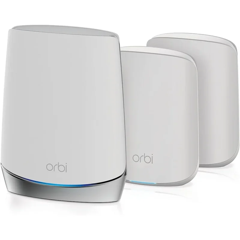 For NETGEAR Orbi Whole Home Tri-Band Mesh WiFi 6 System (RBK653)  Router with 2 Satellite Extenders, Coverage Up to 6,000 Square