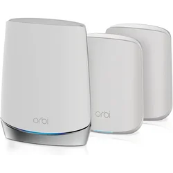 For NETGEAR Orbi Whole Home Tri-Band Mesh WiFi 6 System (RBK653)  Router with 2 Satellite Extenders, Coverage Up to 6,000 Square