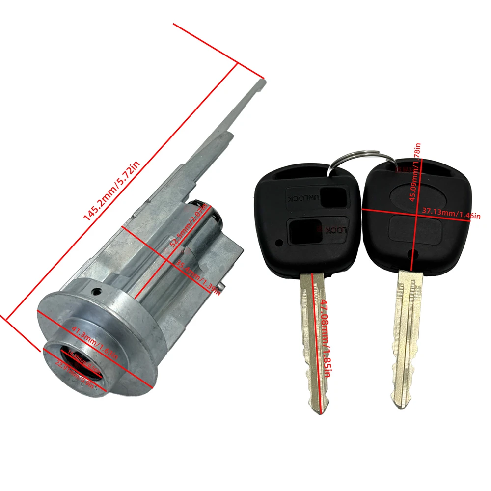 

Ignition Lock Cylinder Switch for Sequoia 2001-2007 For Tundra 2003-2006 with 2 Keys Car Ignition Lock Cylinder Switch