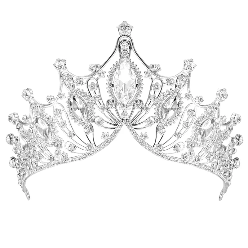 Exquisite Dazzling Baroque Wedding Headband Crystal Bridal Crowns Tiaras Hair Jewelry Accessories Women Rhinestone Headwear