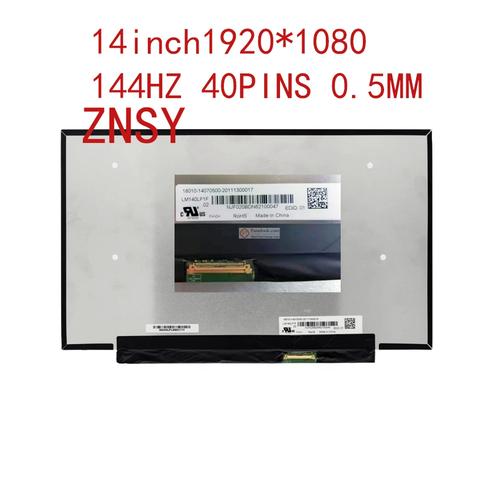 

B140QAN02.3 Laptop LED Screen for 2021 ASUS ROG Zephyrus G14 GA401QM and GA401QE GA401Q G14IHR-K2 FHD Display Matrix