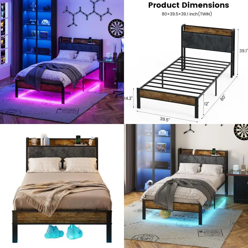 Twin Size Upholster…