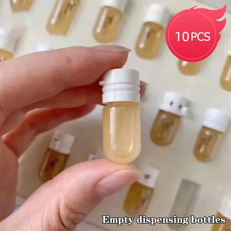 10 pz Struccante Mini Bottiglie di Vetro 1.5 ml Campione Da Viaggio Olio Essenziale Essenza Liquido Cura Della Pelle Cosmetici Bottiglie Vuote