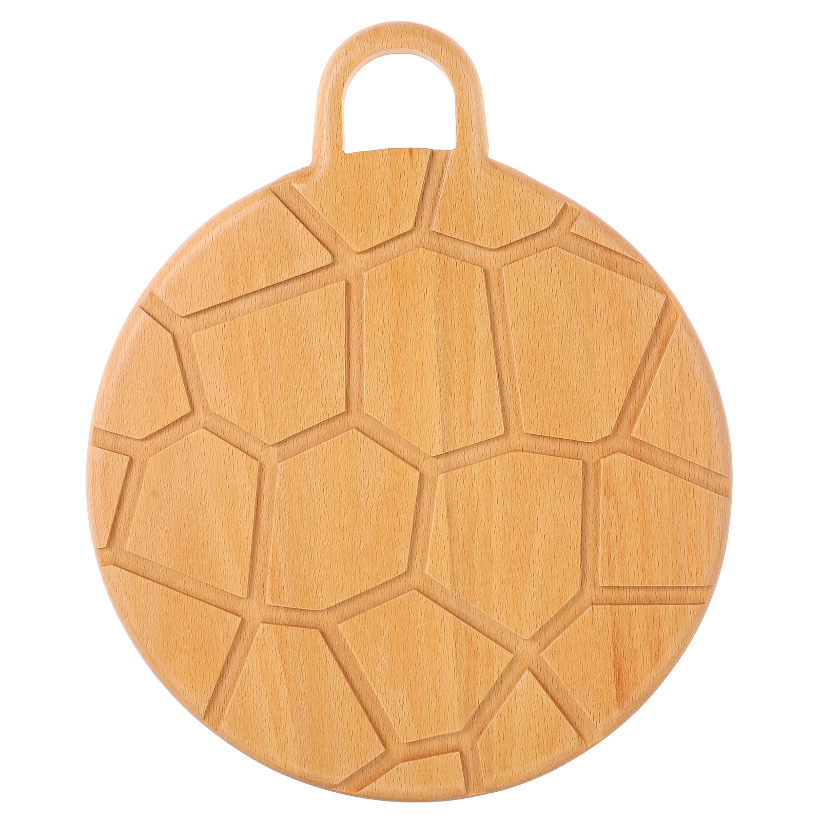 

Birch Wood Cutting Board Smooth Edge Anti Slip Kneading Board Household Kitchen Tool Mini Khaki Log Chopping for Home