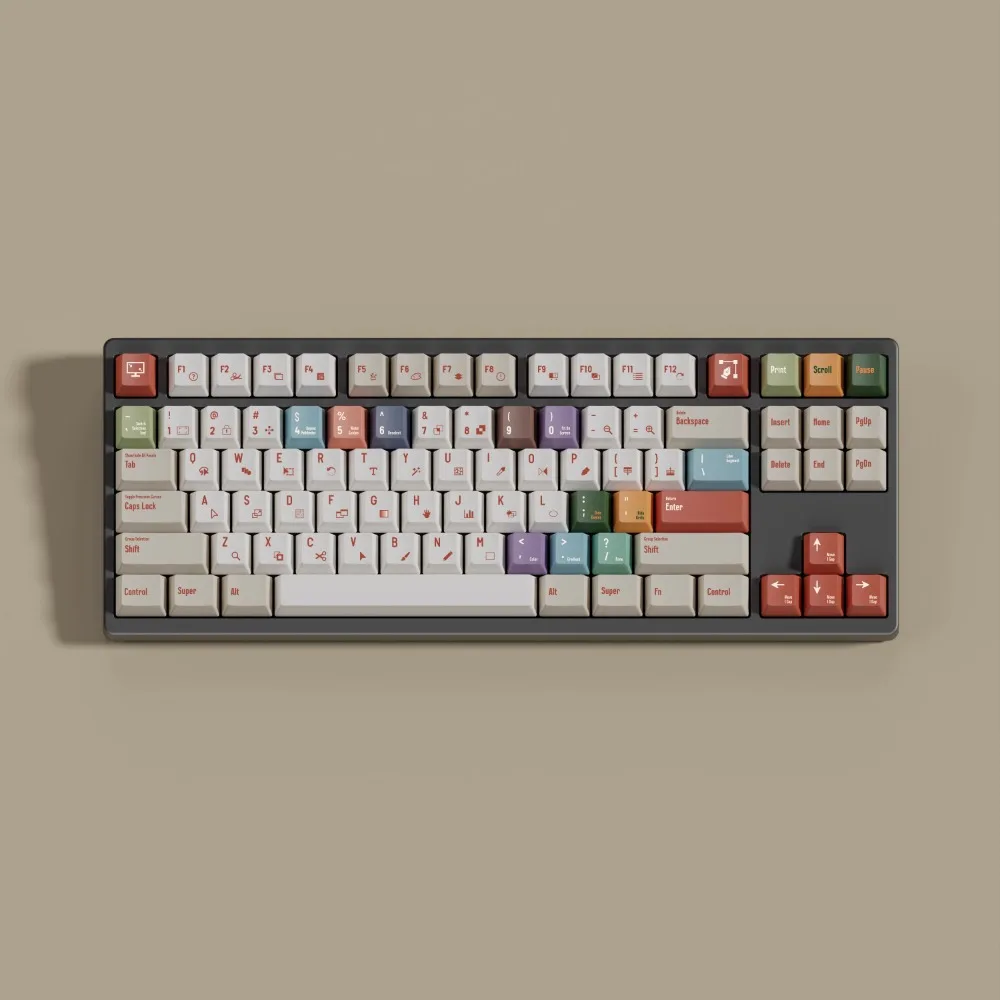 

GMK AIer Theme Keycap Set 156Key PBT Custom Programmer Keyboard Cap Cherry Profile Key Cap for Mechanical Keyboard Accessories