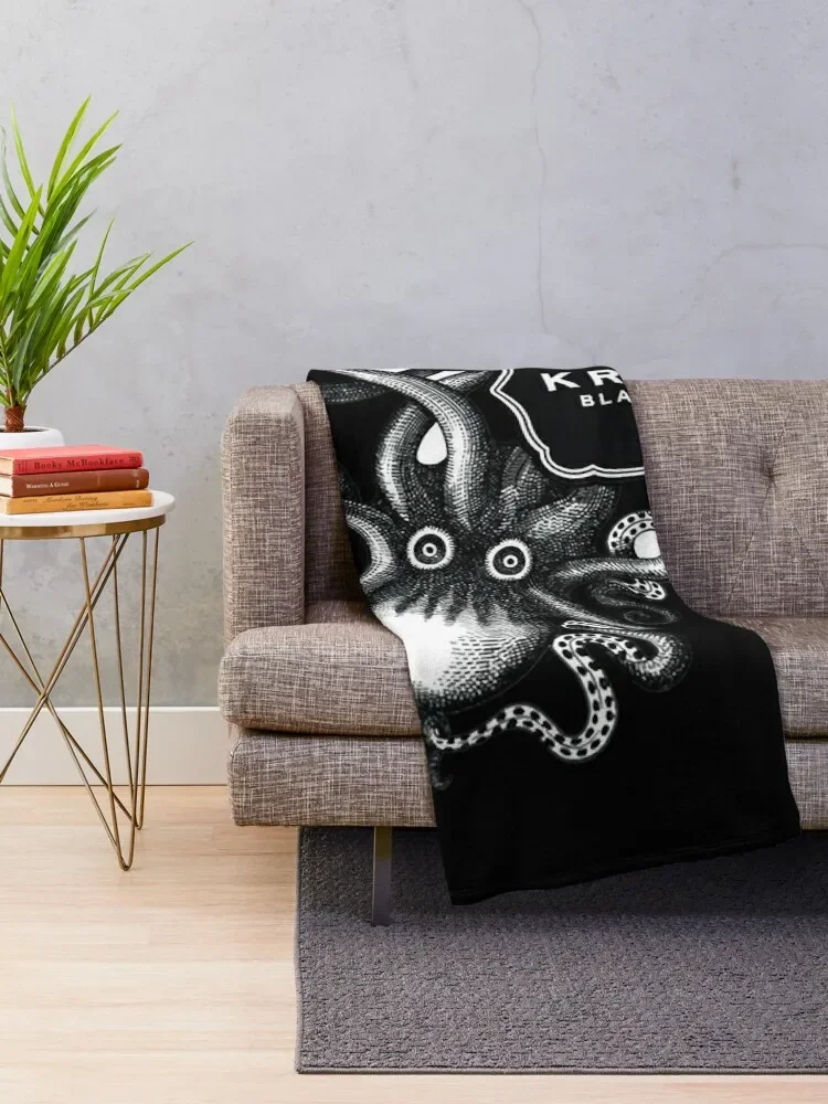 Kraken Rum Throw Blanket Decorative Beds Bed Blankets