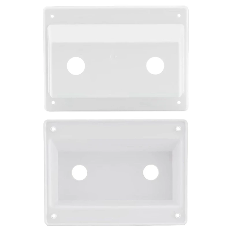 2Pack Faucet Bezel Stand Off Faucet Cover Faucet Mount Kit For RV Campers Trailer Shower Plate Replacement Part