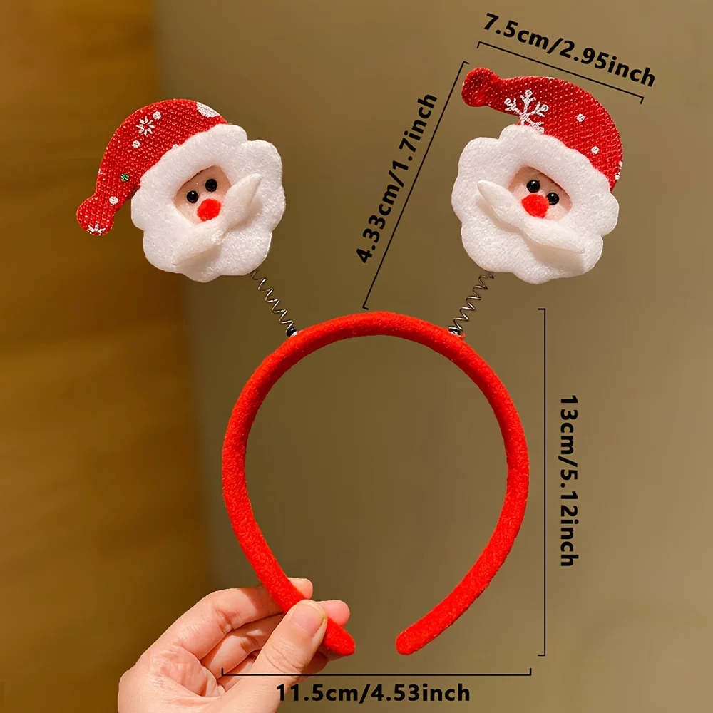 5 Pieces of Sweet Christmas Accessories Headbands Suitable for Girls as Christmas Gifts image 2