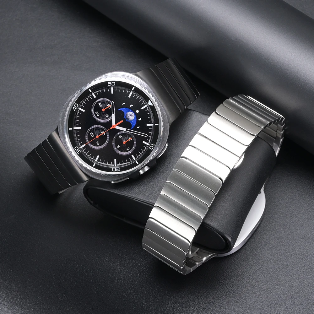 

Титановый браслет без зазоров для Samsung Galaxy Watch Ultra 47 мм 2025 Металлические ремешки для SAMSUNG Galaxy Watch 8 8 Классический роскошный ремешок