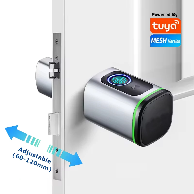 Smart Fingerprint Lock Smart Cylinder Adjustable Replaceable With Old Door Waterproof  Low Consumption Digital Lock