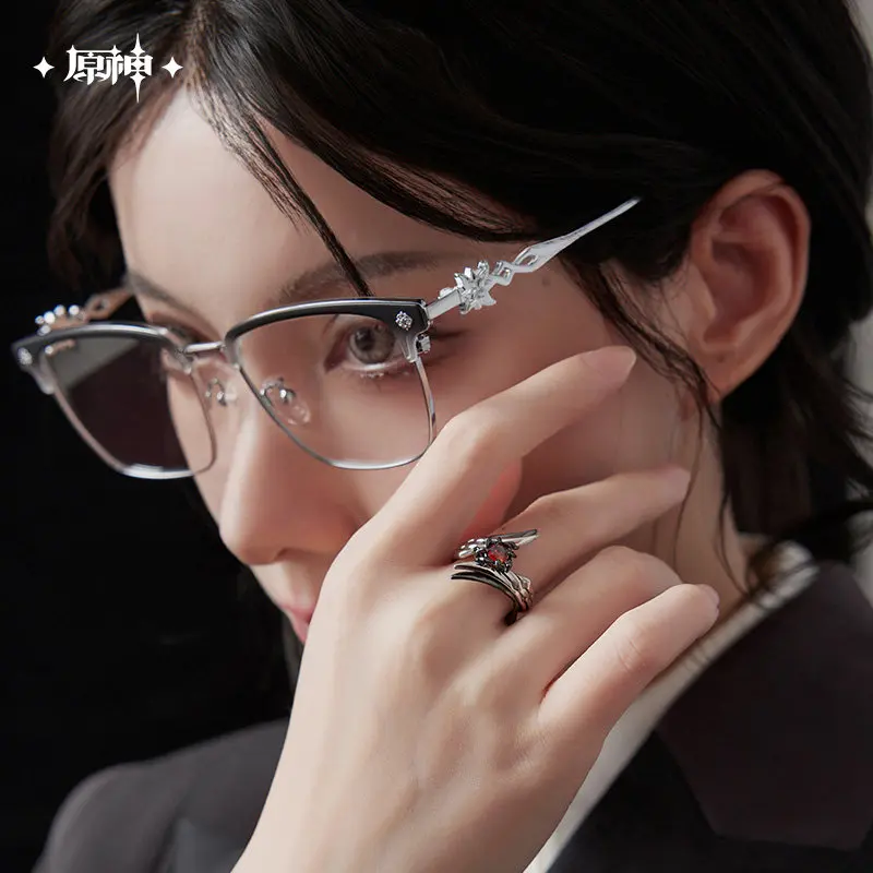 [Official] Game Genshin Impact Glasses Gift Box FaTui FROST And FLAME Series Capitano Tartaglia Eyewear Cosplay Costume Gifts