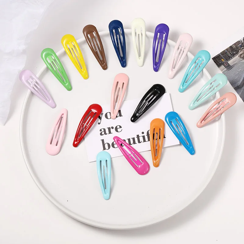 10/20/30/40 New Women Girls Cute Colorful Waterdrop Shape Hairpins Sweet Hair Clips Barrettes Slid Clip Fashion Hair Accessories