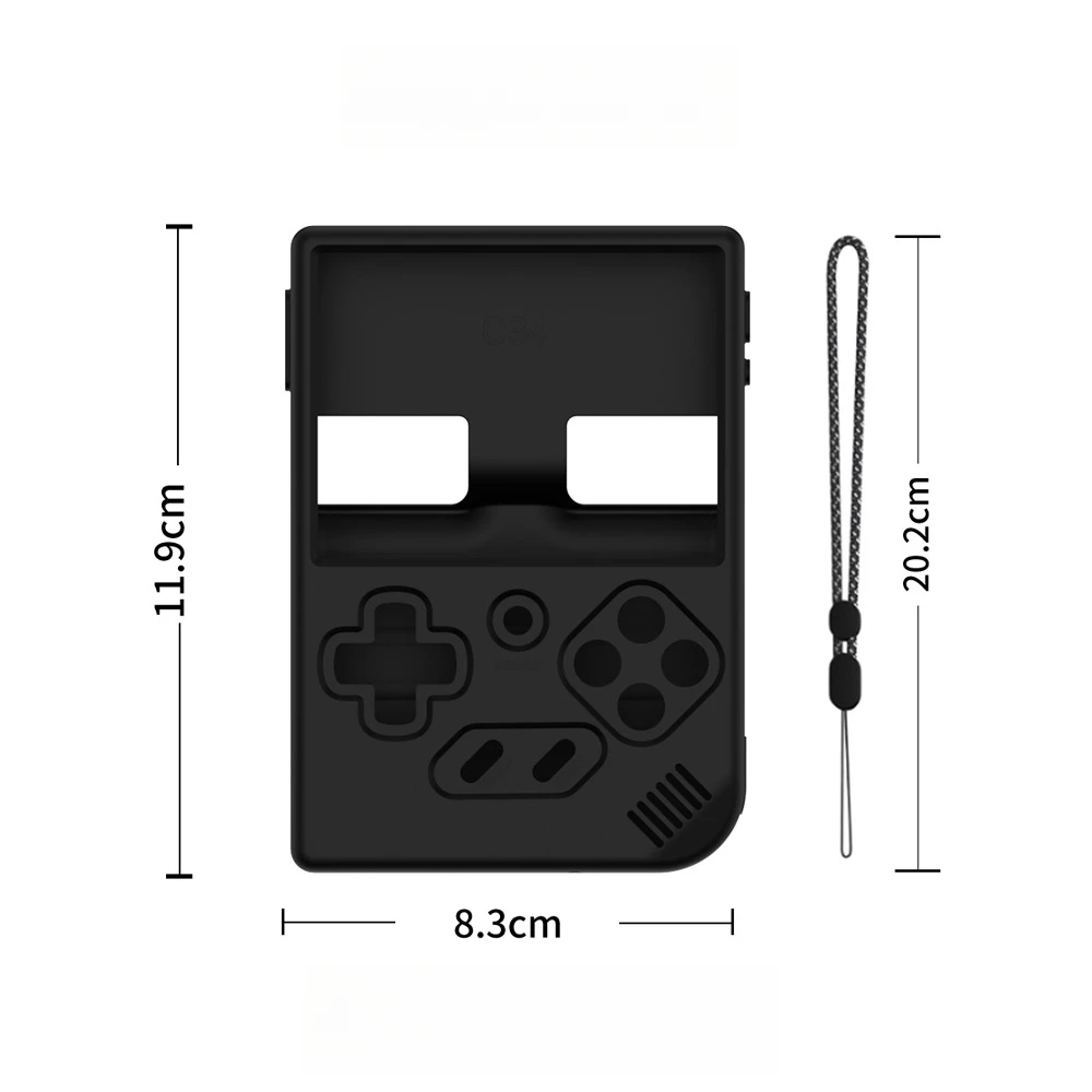For ANBERNIC RG35XX Plus Retro Handheld Game Console Silicone Protective Case Soft Shell Anti Fall Anti Scratch
