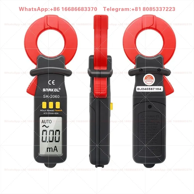 1pcs  Leakage current clamp meter SK-2060 Leakage current measurement Automatic shutdown Microcurrent electrician