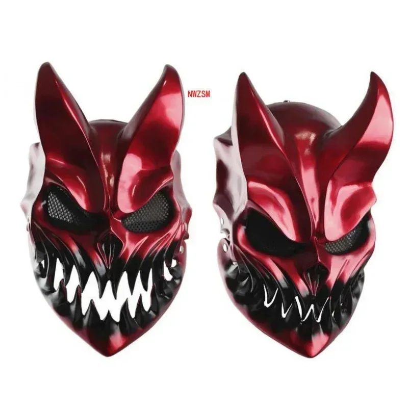 Cos 할로윈 도살 마스크 Deathmetal Kid of Darkness Demolisher Shikolai Demon Masks Brutal Deathcore Cosplay Prop